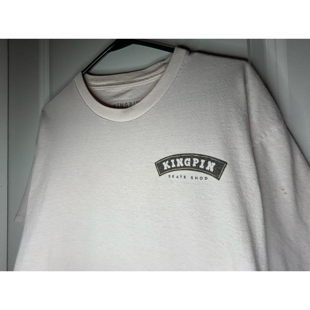 Vintage Y2k Kingpin Skate Shop Cow Graphic Skater T-Shirt Size Mens XL No Flaws - Picture 3 of 7
